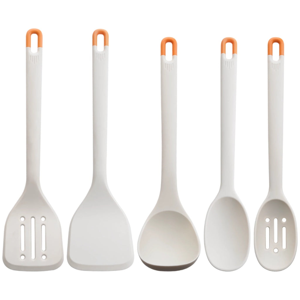 5 Pcs Silicone Cooking Utensils Set,High Heat Resistant Kitchen Utensil Set,Non-Stick Cookware Safe,BPA-Free,Ergonomic Grip Design for Every