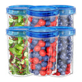 50oz,Food Containers Set,with Twist Top Lids,Plastic Airtight Meal Prep Containers with Twist Top Lids,Stackable Soup...