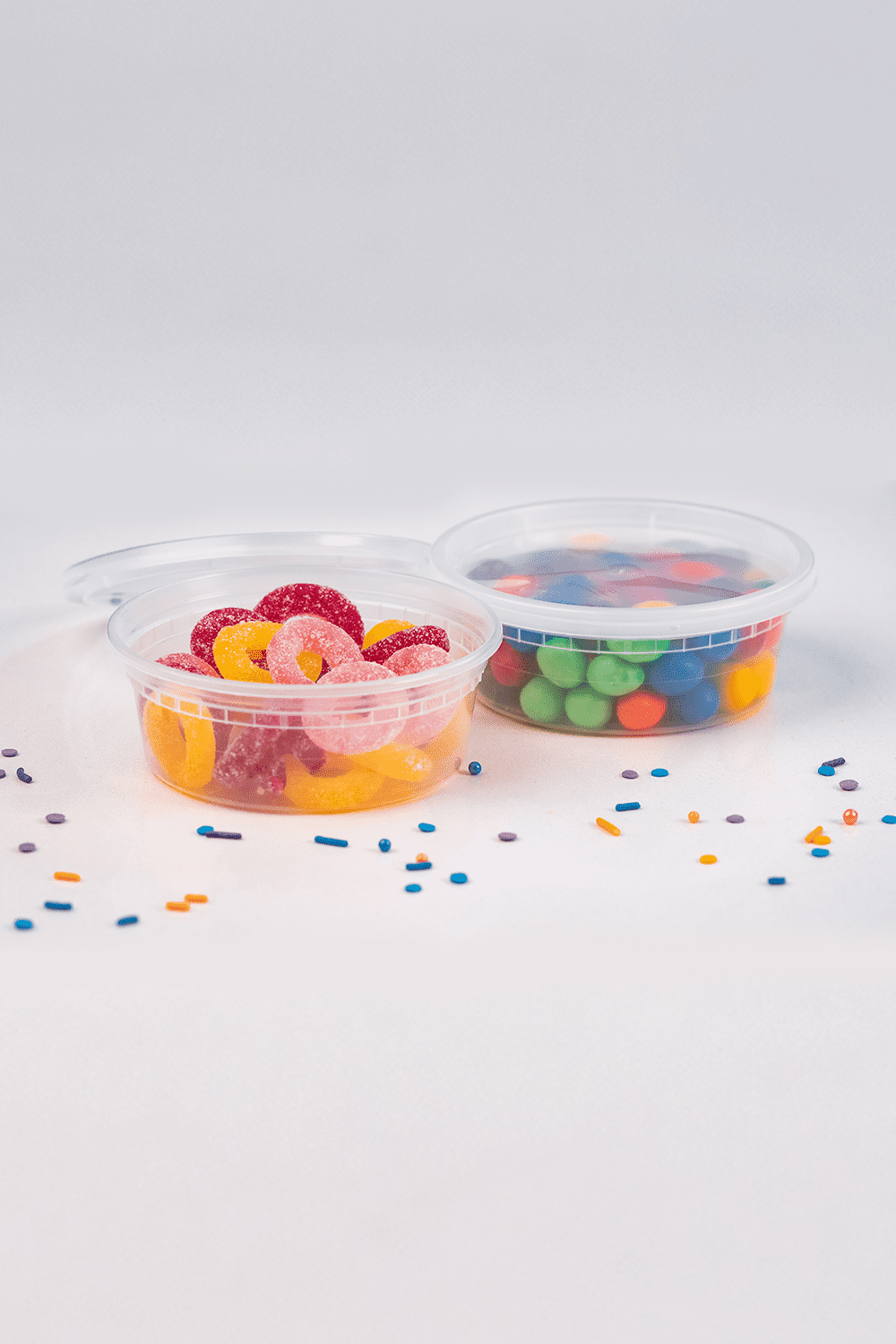 [EDI-Round Deli Containers (8 oz, 25)] Plastic Deli Food Storage Containers with Airtight Lids | Microwave-, Freezer and Dishwasher-Safe | B - Image 4