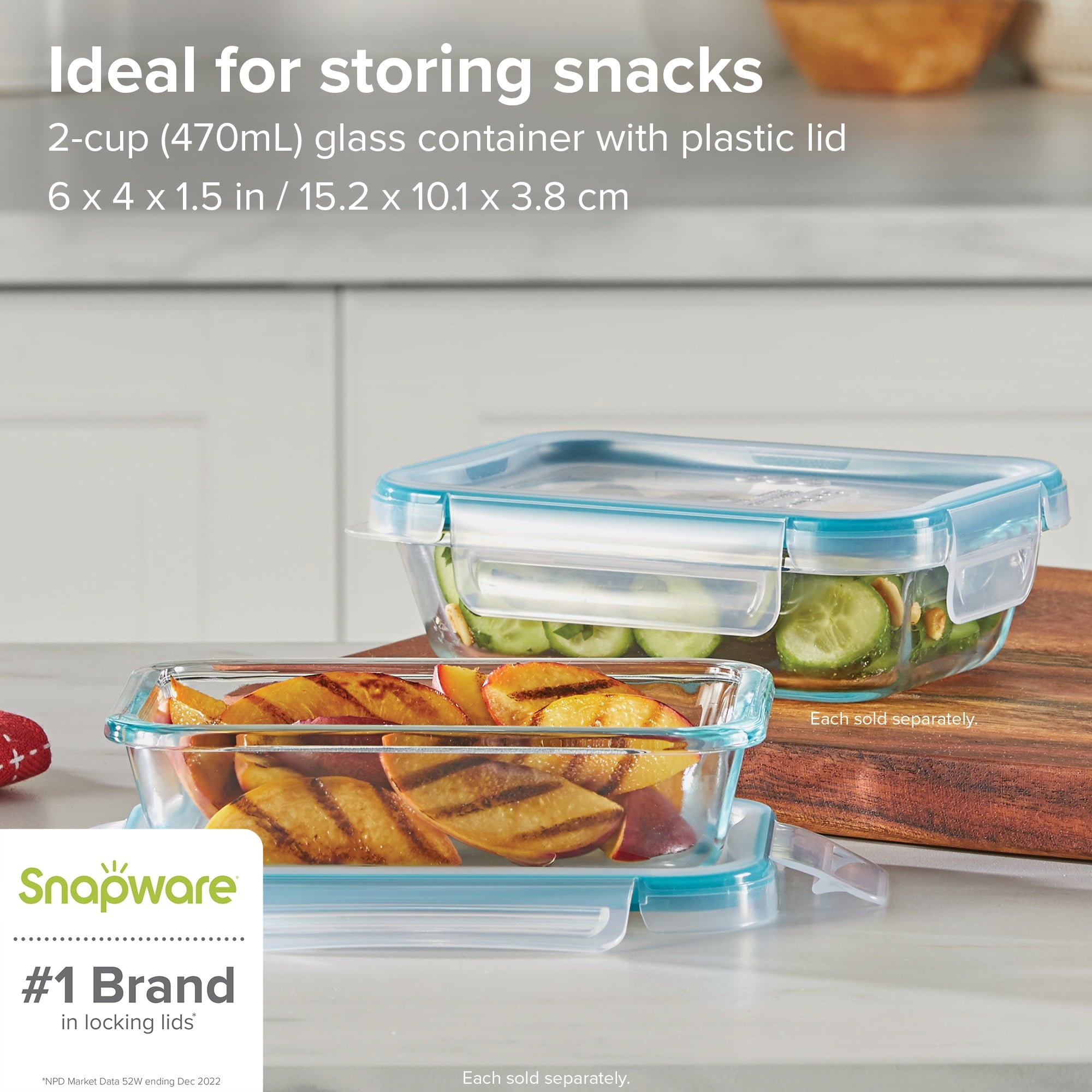 Snapware 2-cup Food Storage Container made with Pyrex Glass, Designed to Help with Pantry Storage and Everyday Organization - Image 3