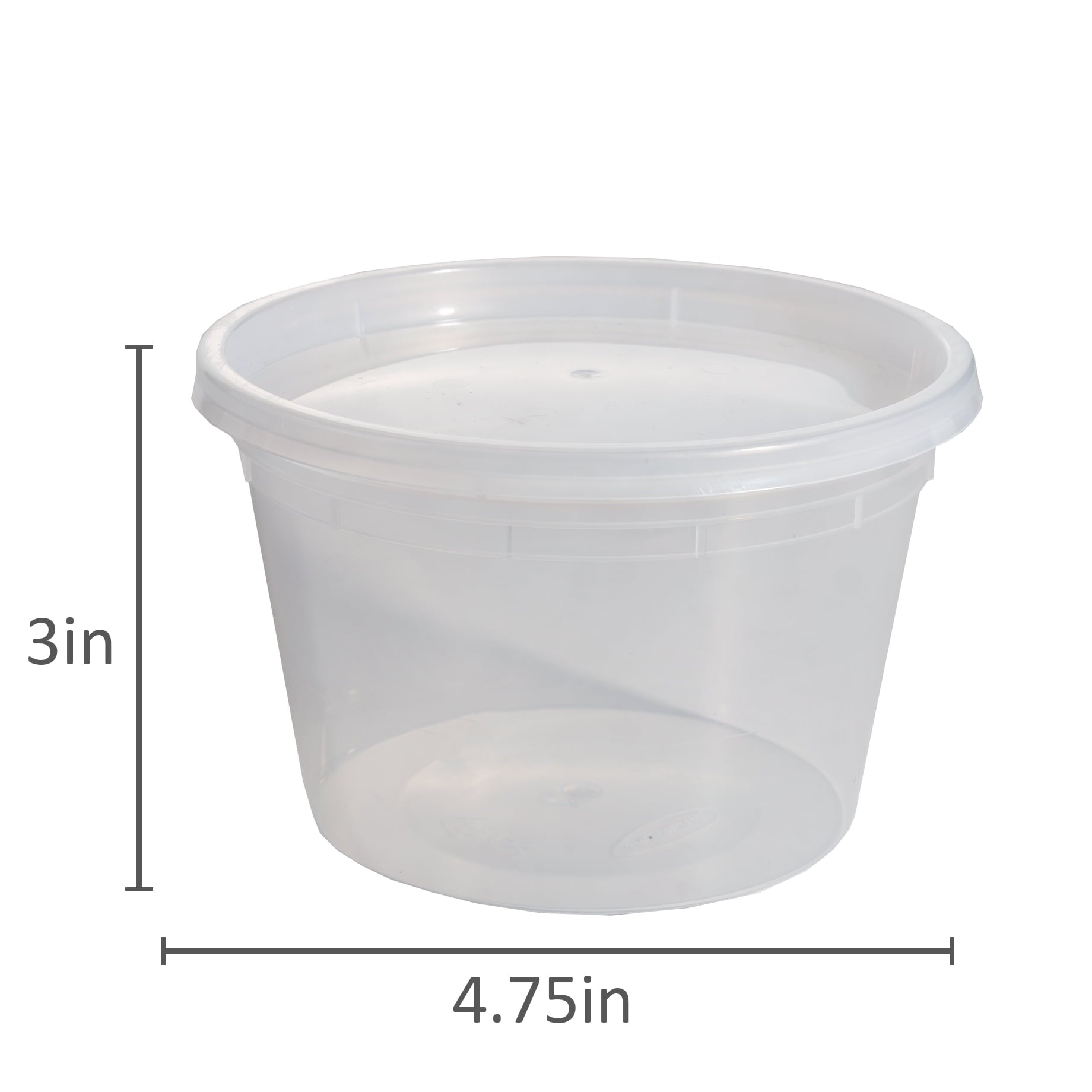 (3 pack) 40 Piece 16oz Plastic Deli Container, Ideal Use for Meal Prep and Batch Cooking - Image 5