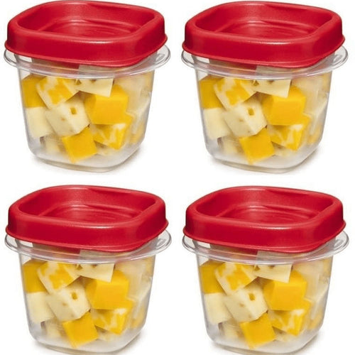 (2 pack) Easy Find Lid, 0.5 Cup, Set of 4, Plastic Food Storage Containers - Image 2