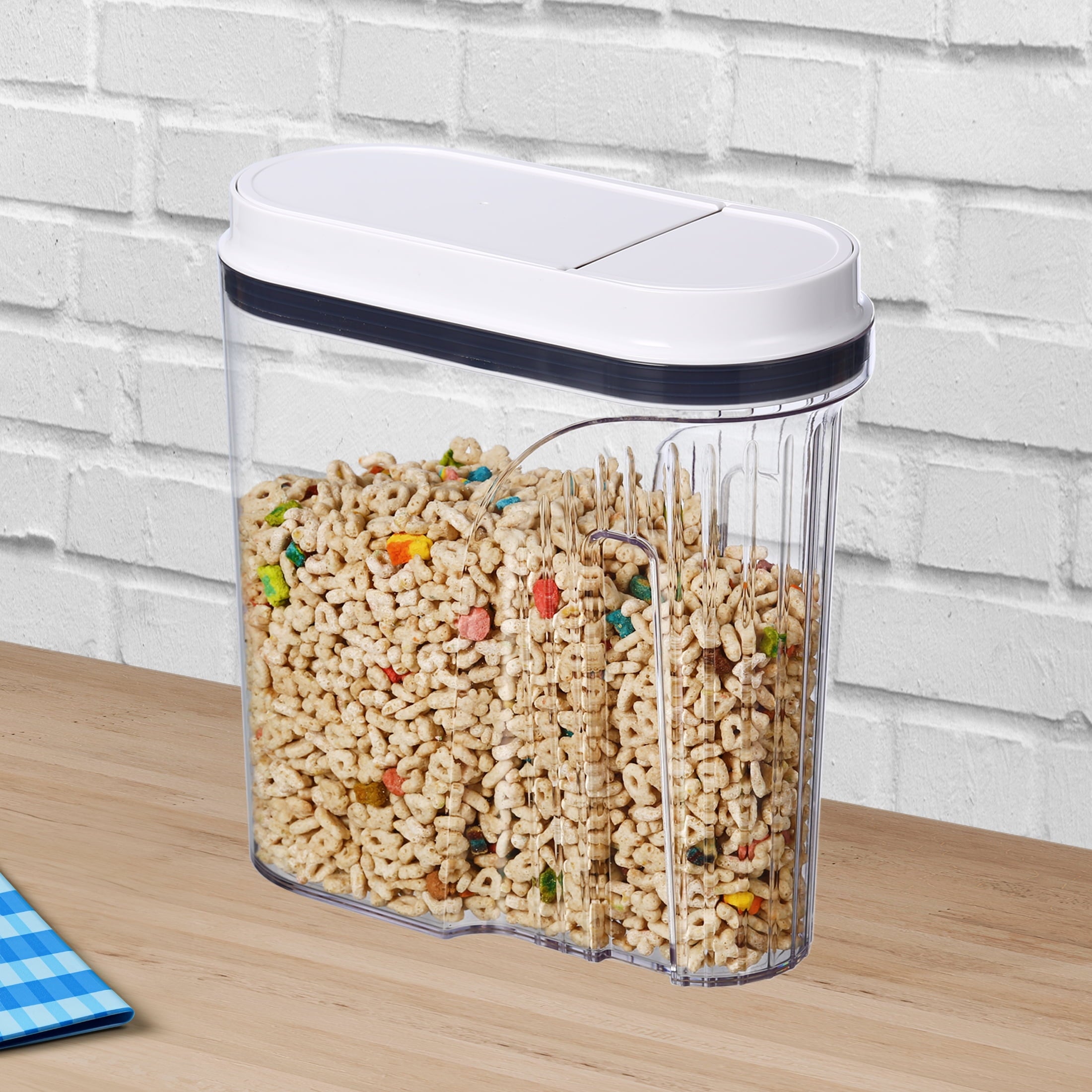 19-Cup BPA-Free Airtight Cereal Container with Easy-Grip Handle - Image 2
