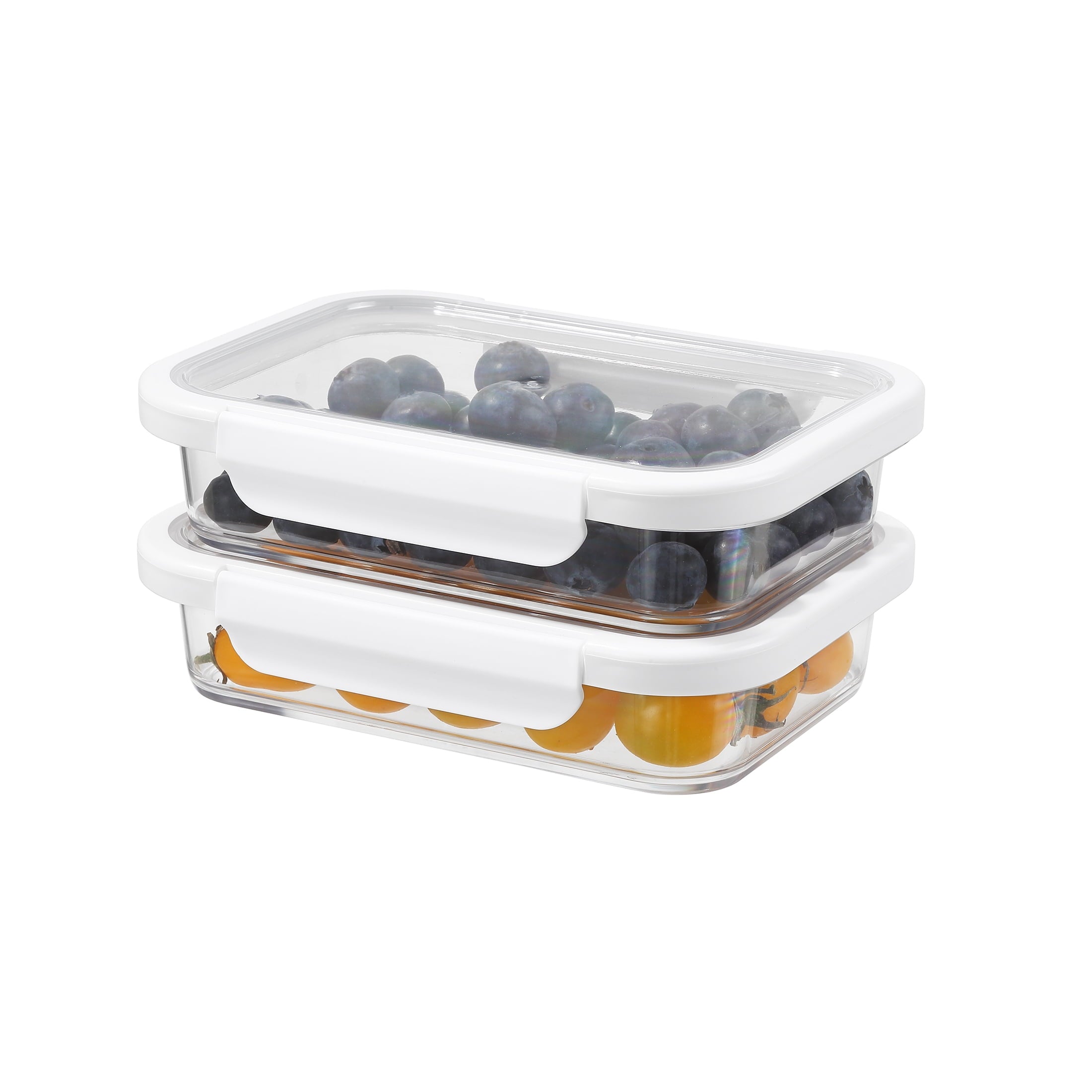 2.3Cup Rectangle Tritan Food Storage Container with Tritan Lid. Set of 2, 4 Pieces, A Practical Choice for Dry Goods ... - Image 2