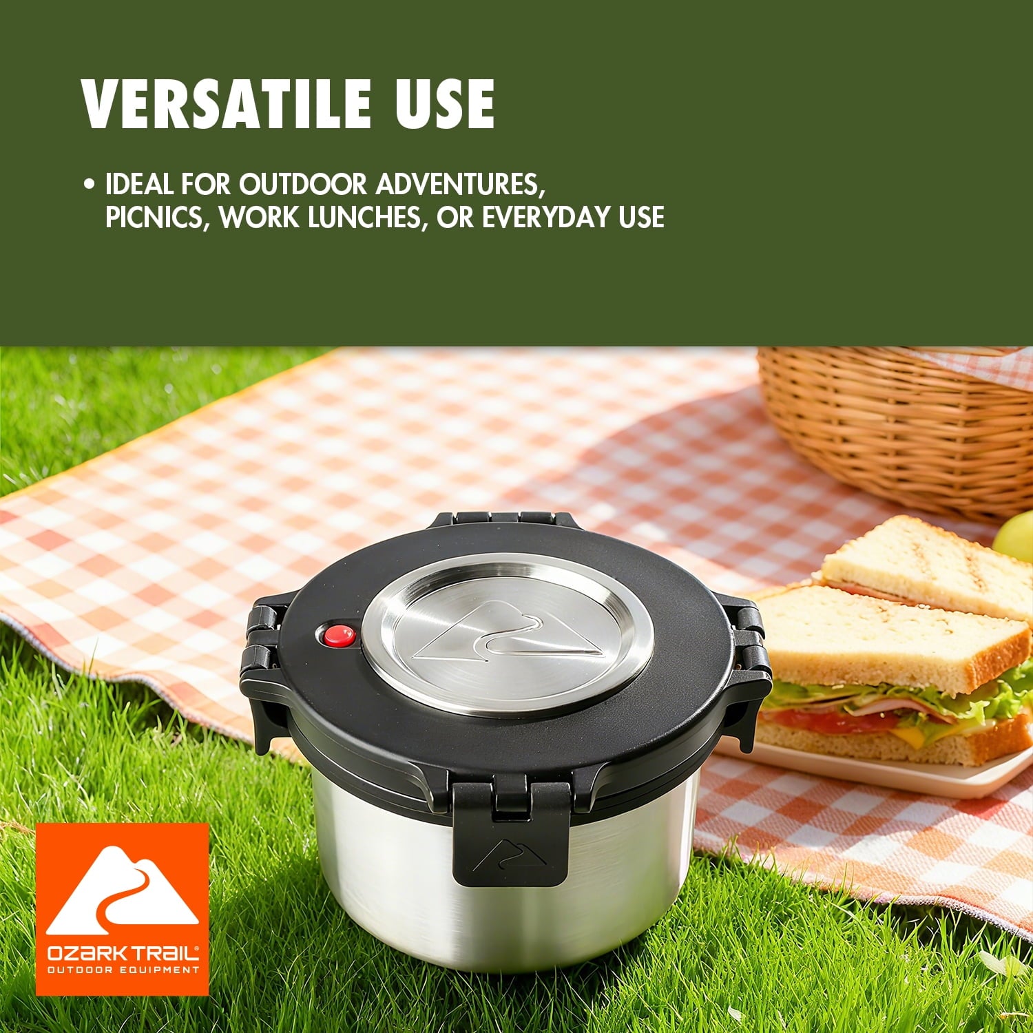 28 oz Stainless Steel Insulated Food Container - Image 2