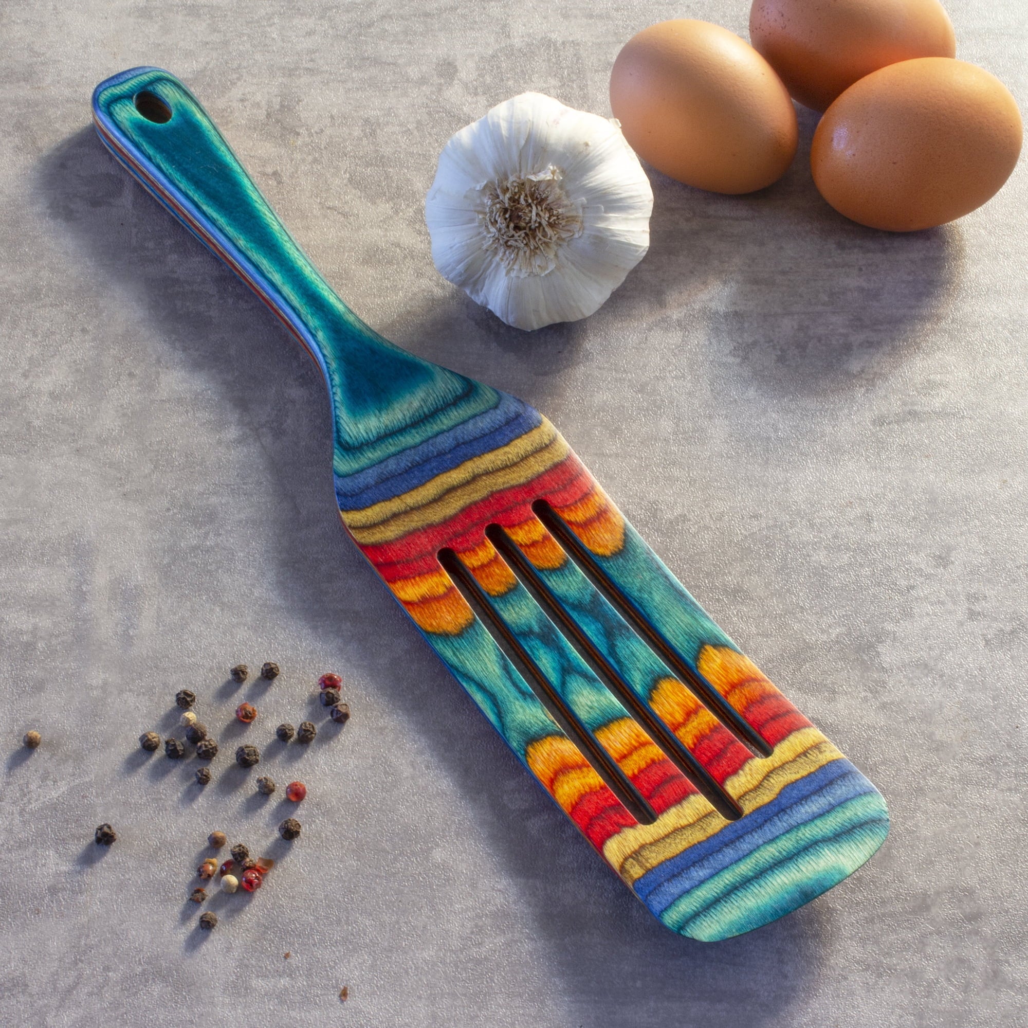 Baltique Montego Bay Collection 13" Wooden Spurtle Cooking Utensil - Image 3