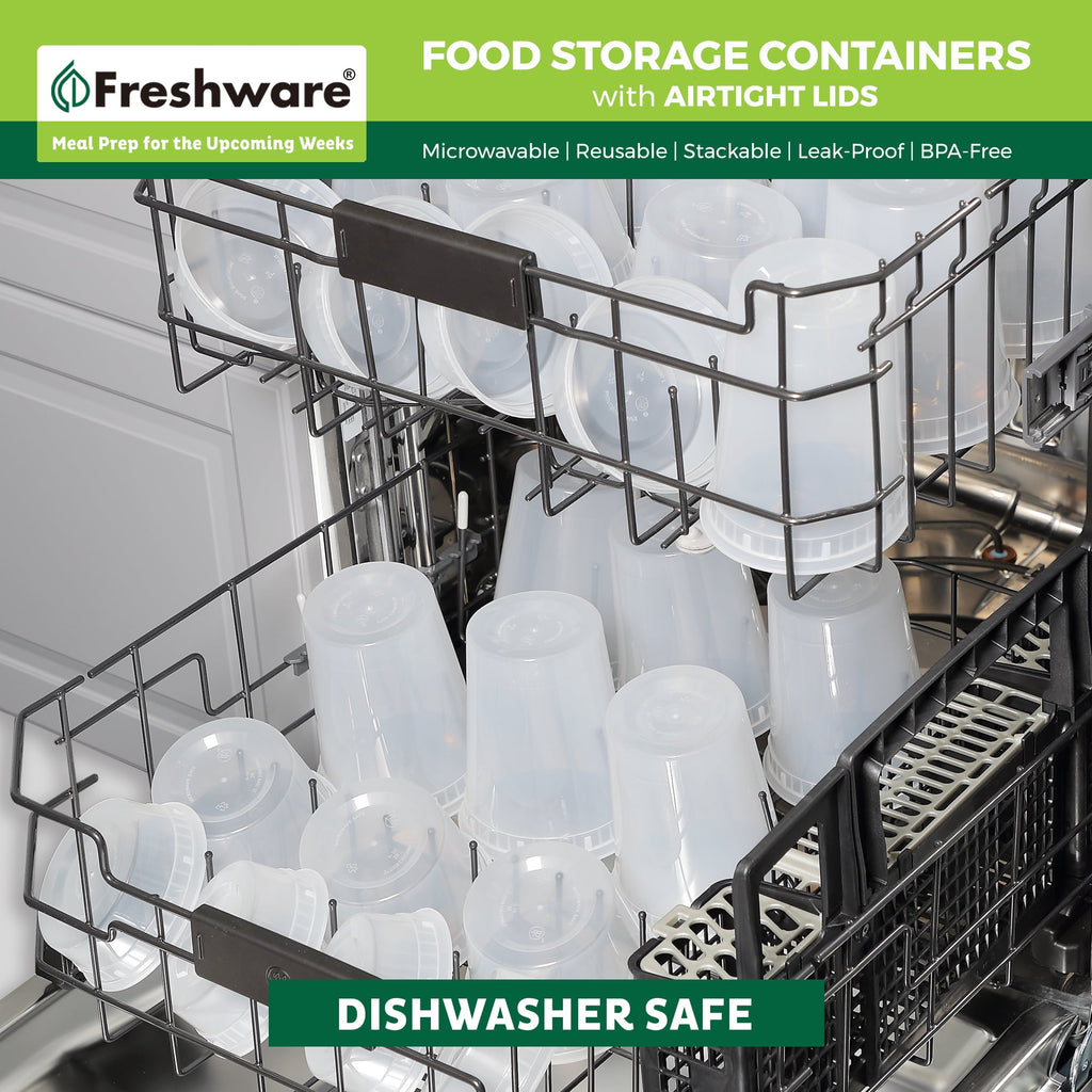 Plastic Containers with Lids, 8oz, 50-Pack - Image 6