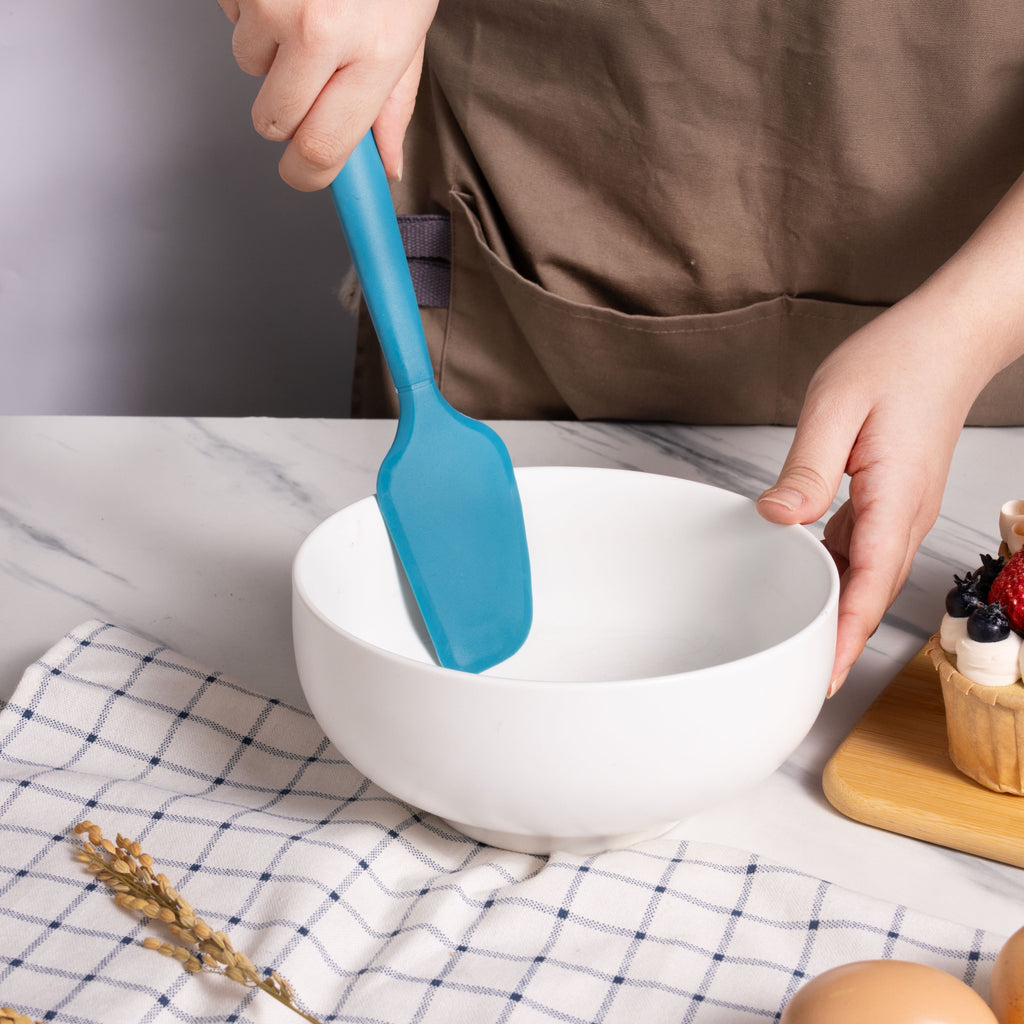 Mainstays Silicone Food- Grade Blue 10.55" L Kitchen Spatula - Image 5