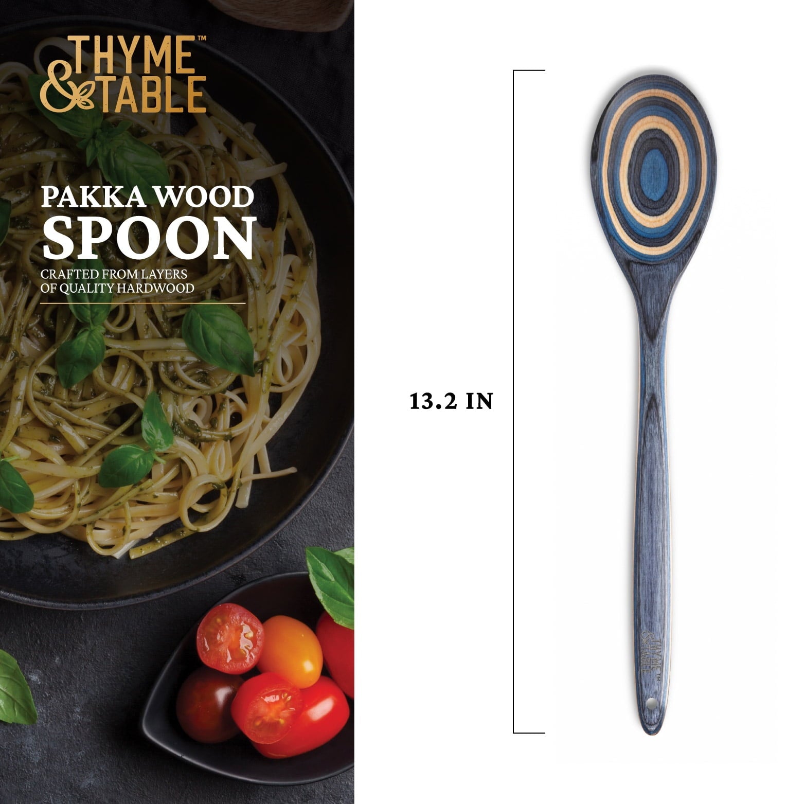 Pakka Wood Spoon, Blue - Image 3
