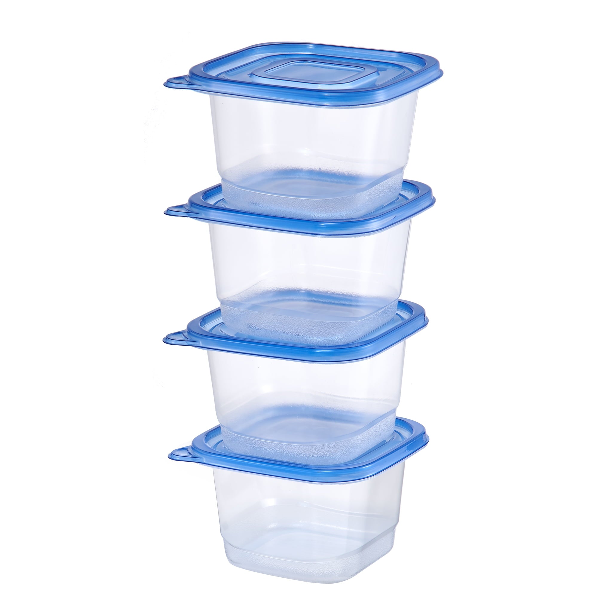 (3 pack) Mainstays 4 Pack 4.4Cup Plastic Square Food Storage Container - Image 3