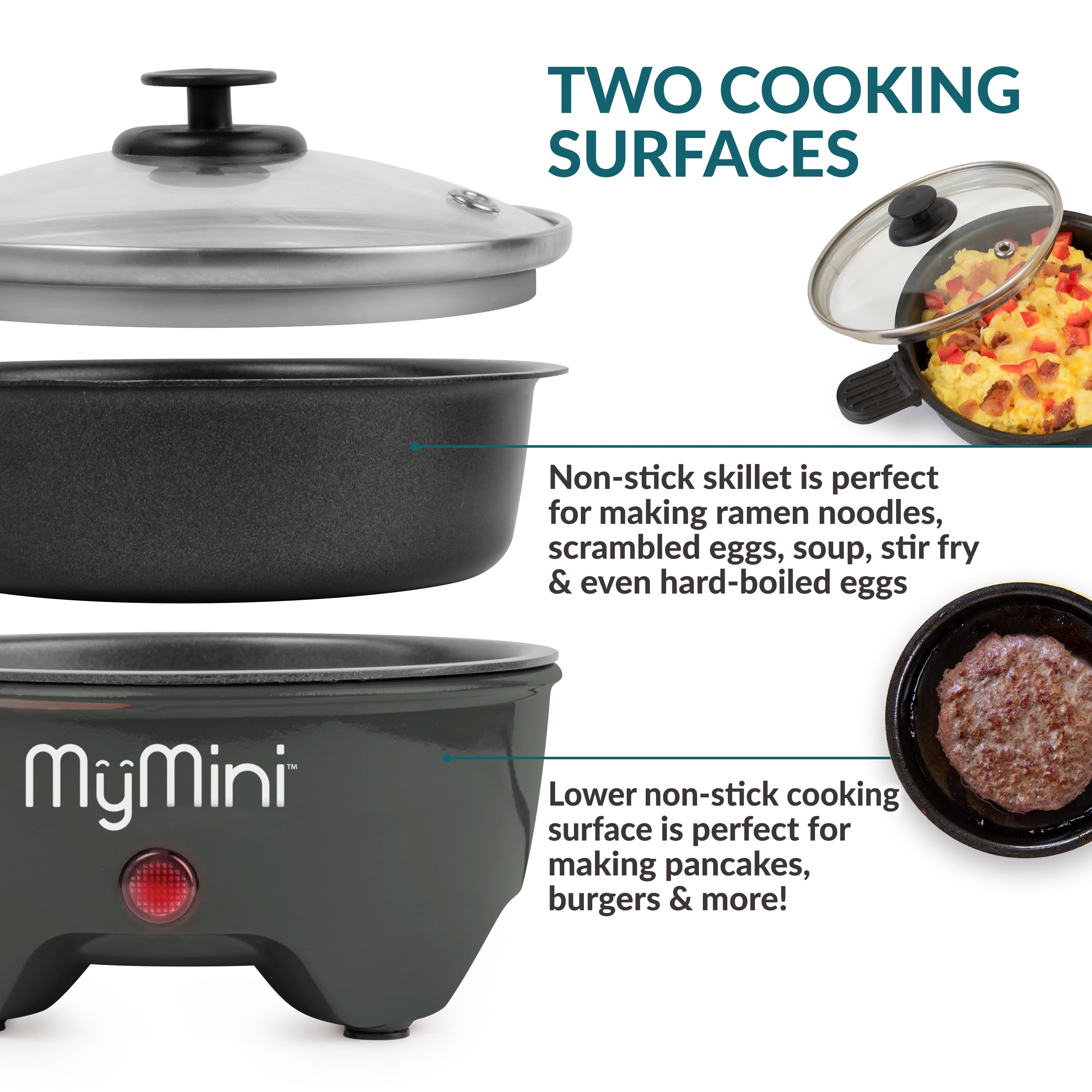 5-inch Cooker, Ramen Cooker, & Electric Hot Pot, Blackberry - Image 5