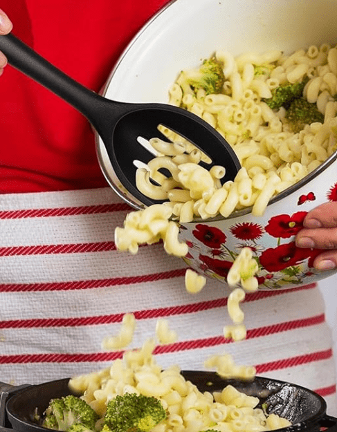 and Silicone Utensil Set, Large Turner, Large Slot Spoon, Kitchen Cooking Utensils with Handle and Silicone Head - Image 4