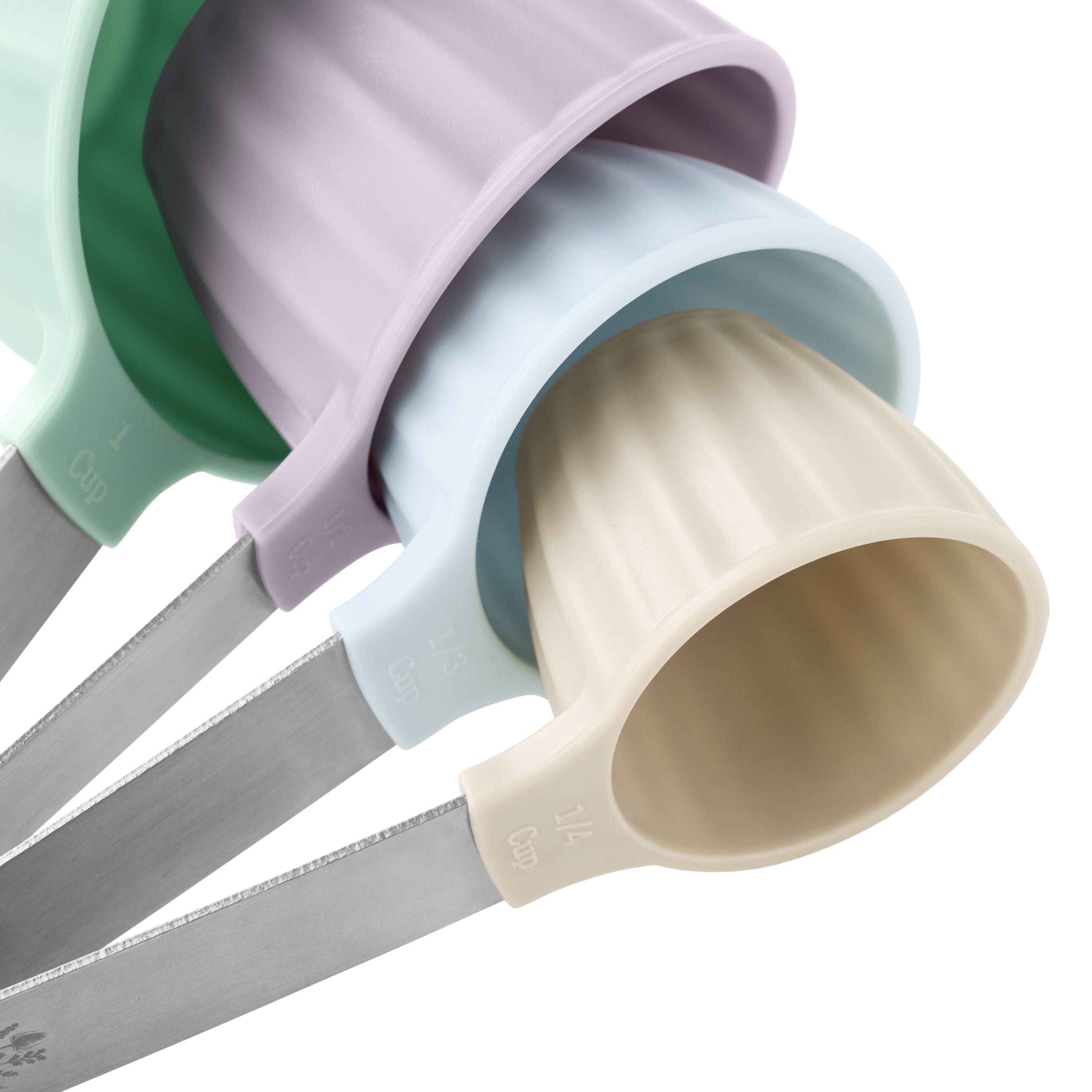 8-Piece Plastic Measuring Cup and Spoon Set, Multicolor - Image 5