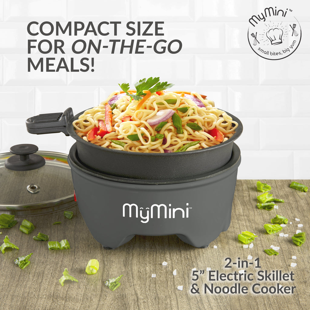 5-inch Cooker, Ramen Cooker, & Electric Hot Pot, Blackberry - Image 3