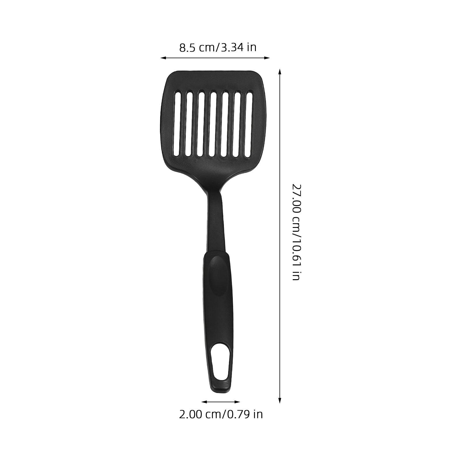 WASHWEPE Kitchen Utensil Set Nylon Cooking Utensils Set 6Pcs Heat Resistant For Cookware Black - Image 2