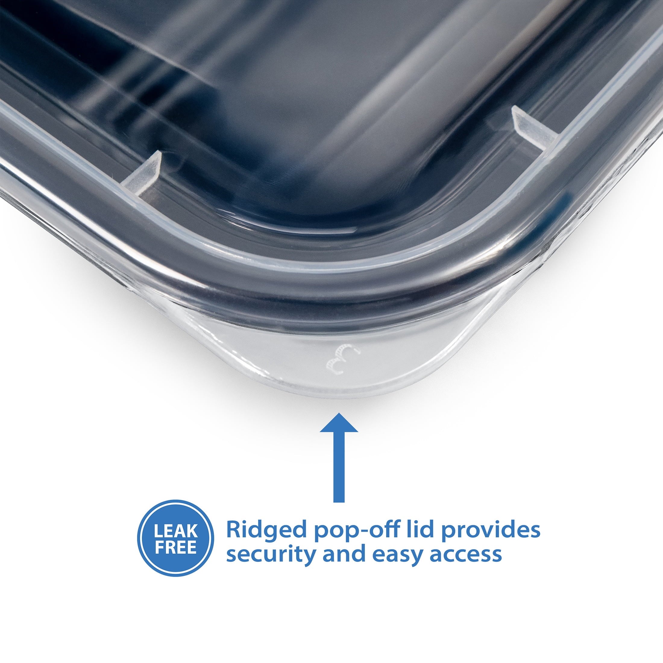 5-Pack Prep Containers with 2 Compartments and Lids, BPA-Free, Microwave & Dishwasher Safe, Made for Family s and Eas... - Image 6
