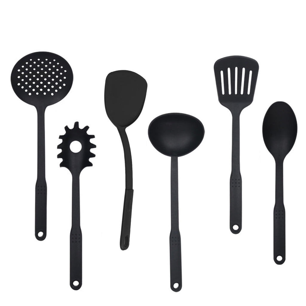 Kitchen Utensils Set,Nylon Cooking Utensils Set of 6,Non Toxic & Non Scratch Cooking Tools for Non Stick Cookware inc... - Image 2