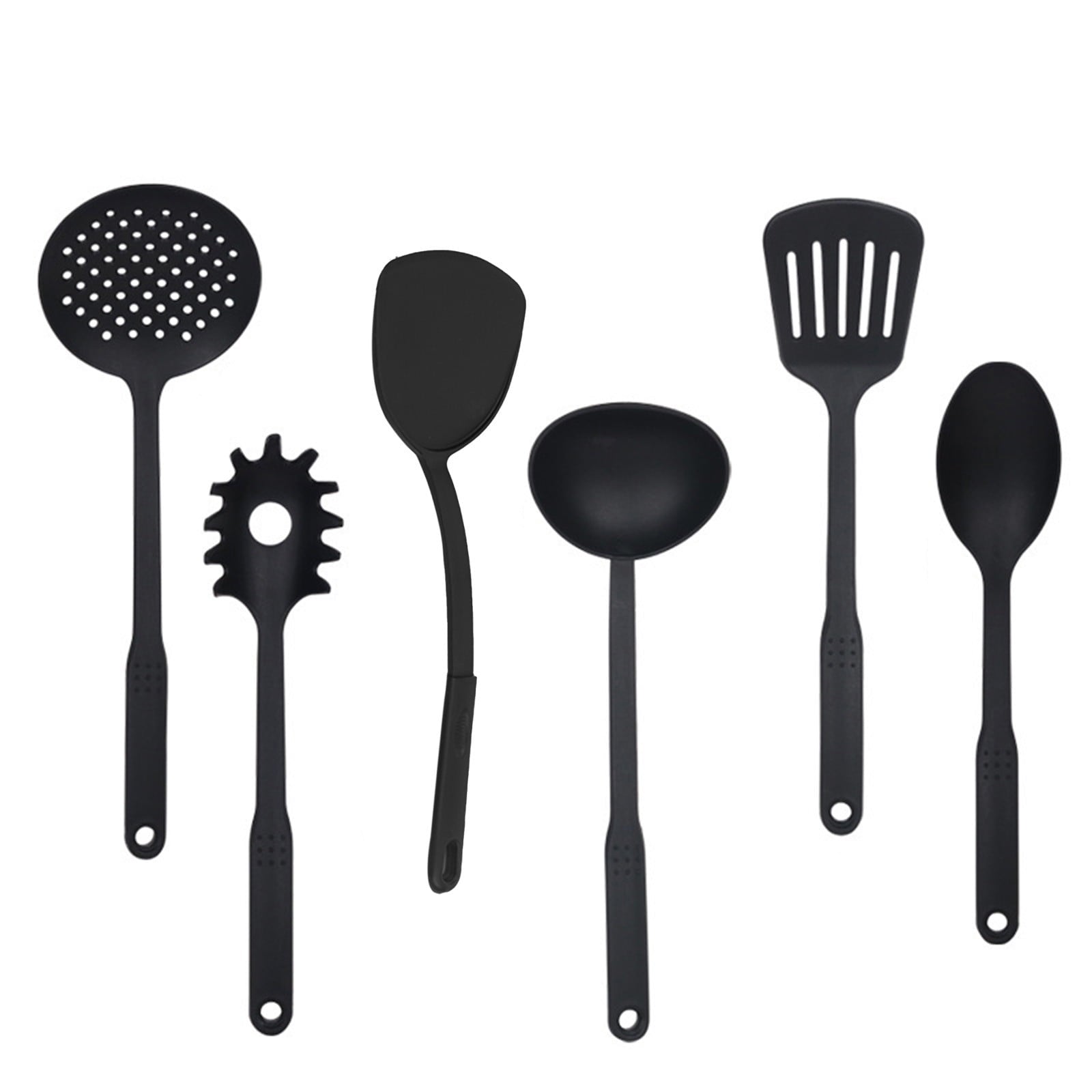 Kitchen Utensils Set,Nylon Cooking Utensils Set of 6,Non Toxic & Non Scratch Cooking Tools for Non Stick Cookware inc... - Image 2