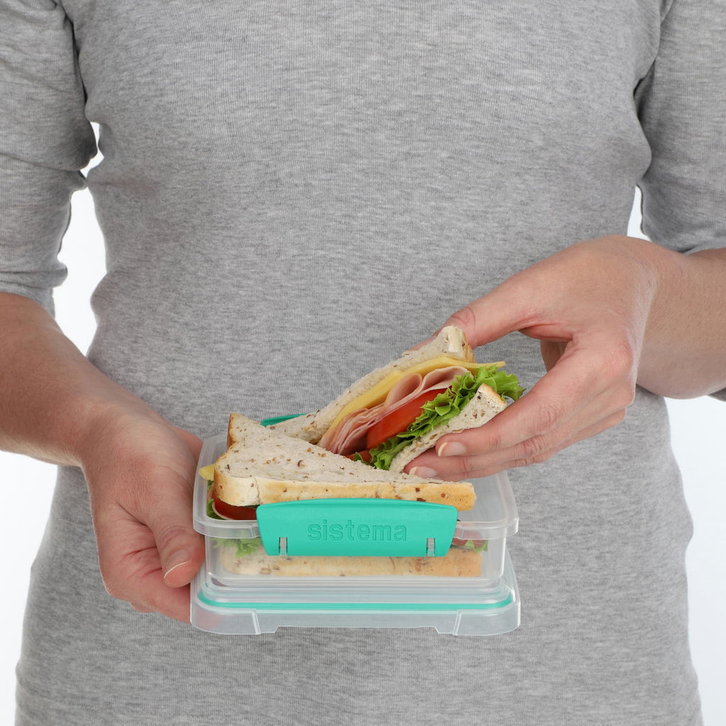Lunch Plus wh Sandwich Plastic Food Storage Containers, Set of 2 - Image 6