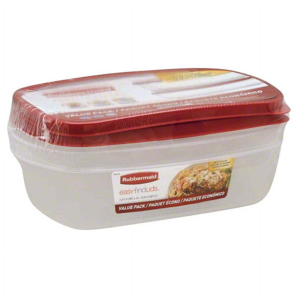 Storage Container Value Pack with Lids, 1-8.5 (2.0 Liter) Cup, 1-5.5 Cup (1.3 Liter) - Image 2