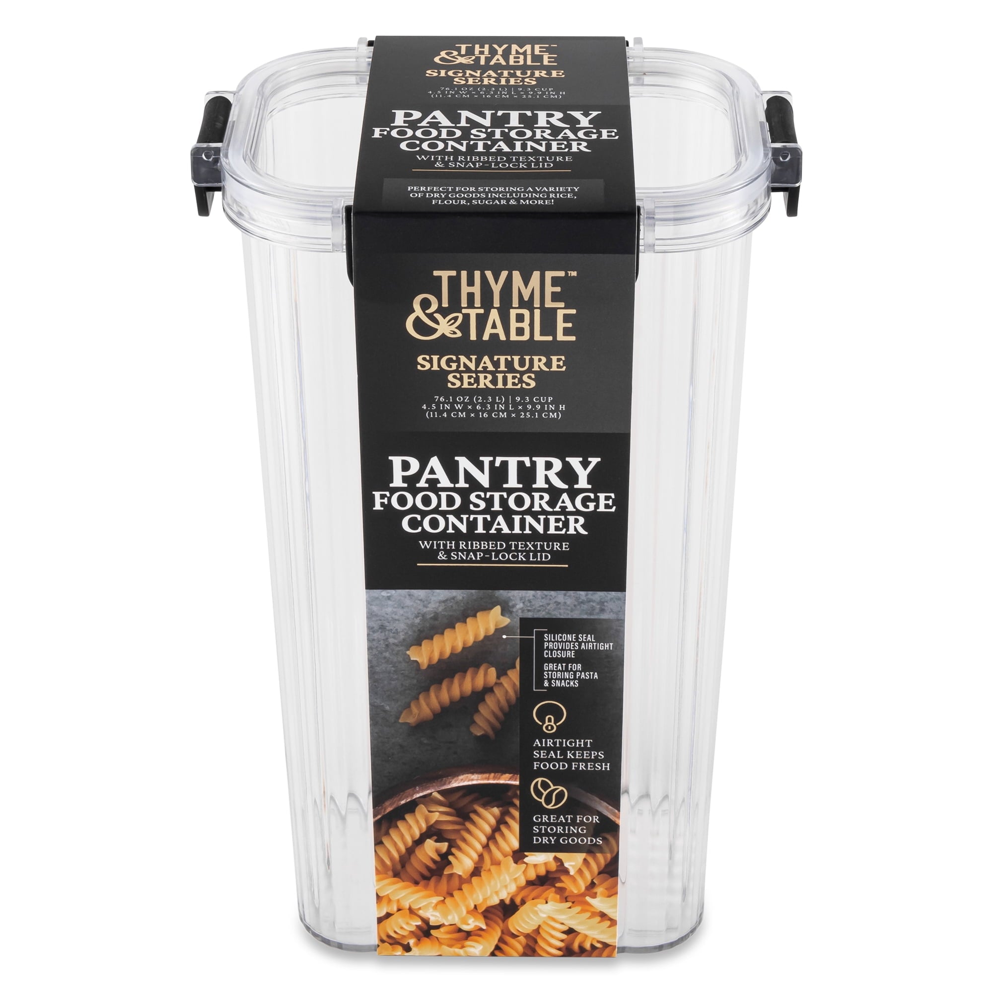 Thyme & Table 9.3 Cup Plastic Pantry Storage Container, Clear - Image 2