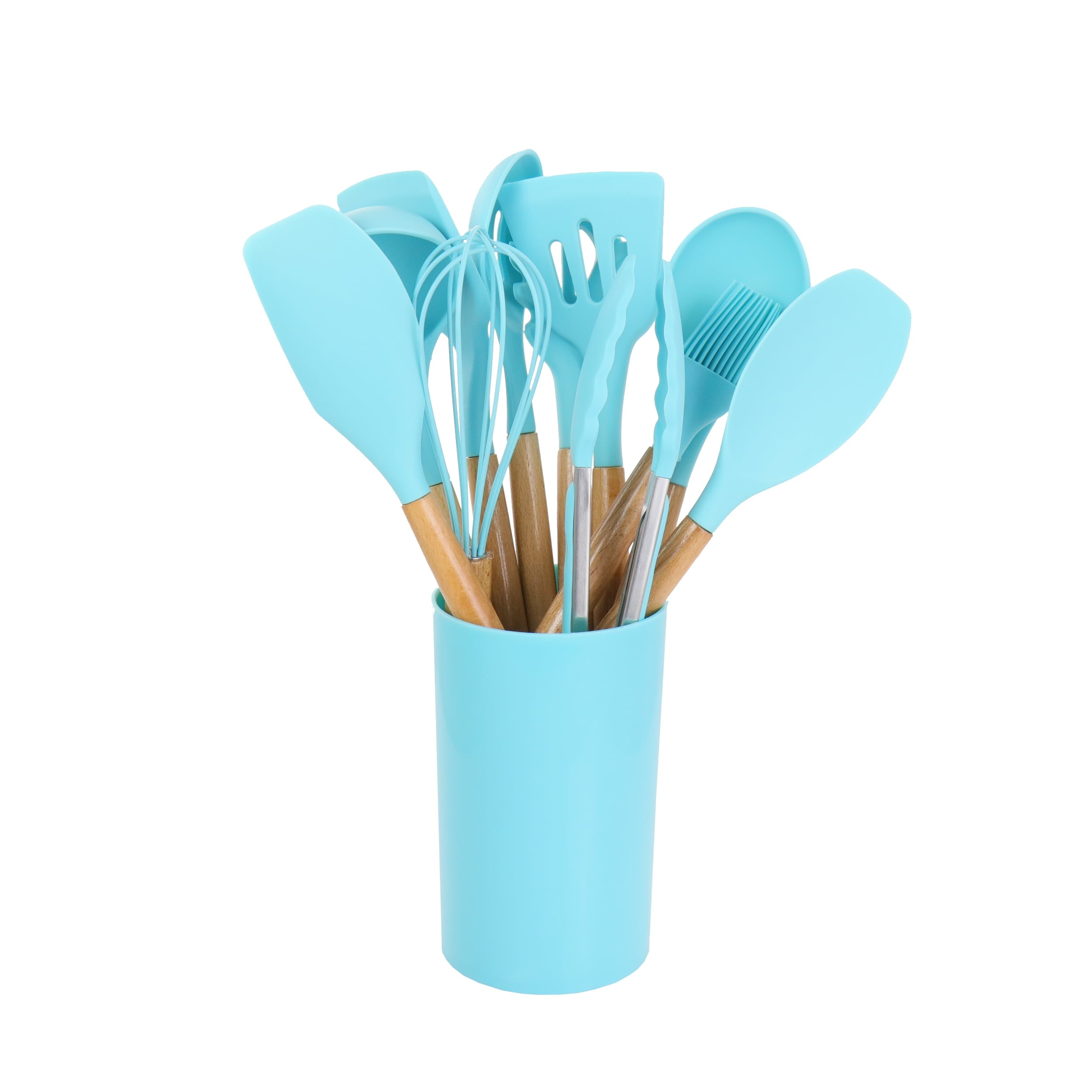 12 Piece Silicone and Wood Cooking Utensils - Image 5