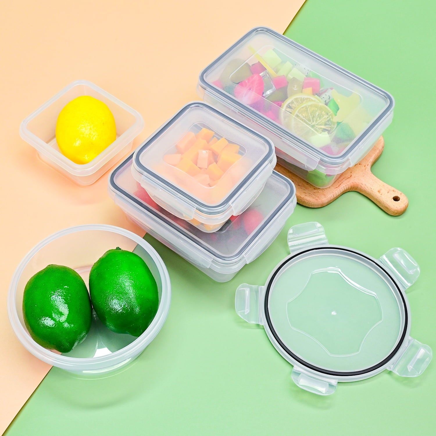 Containers with Airtight Lids: 52 PCS Kitchen Containers for Pantry Organizers and , BPA-Free Meal Prep Container wit... - Image 6