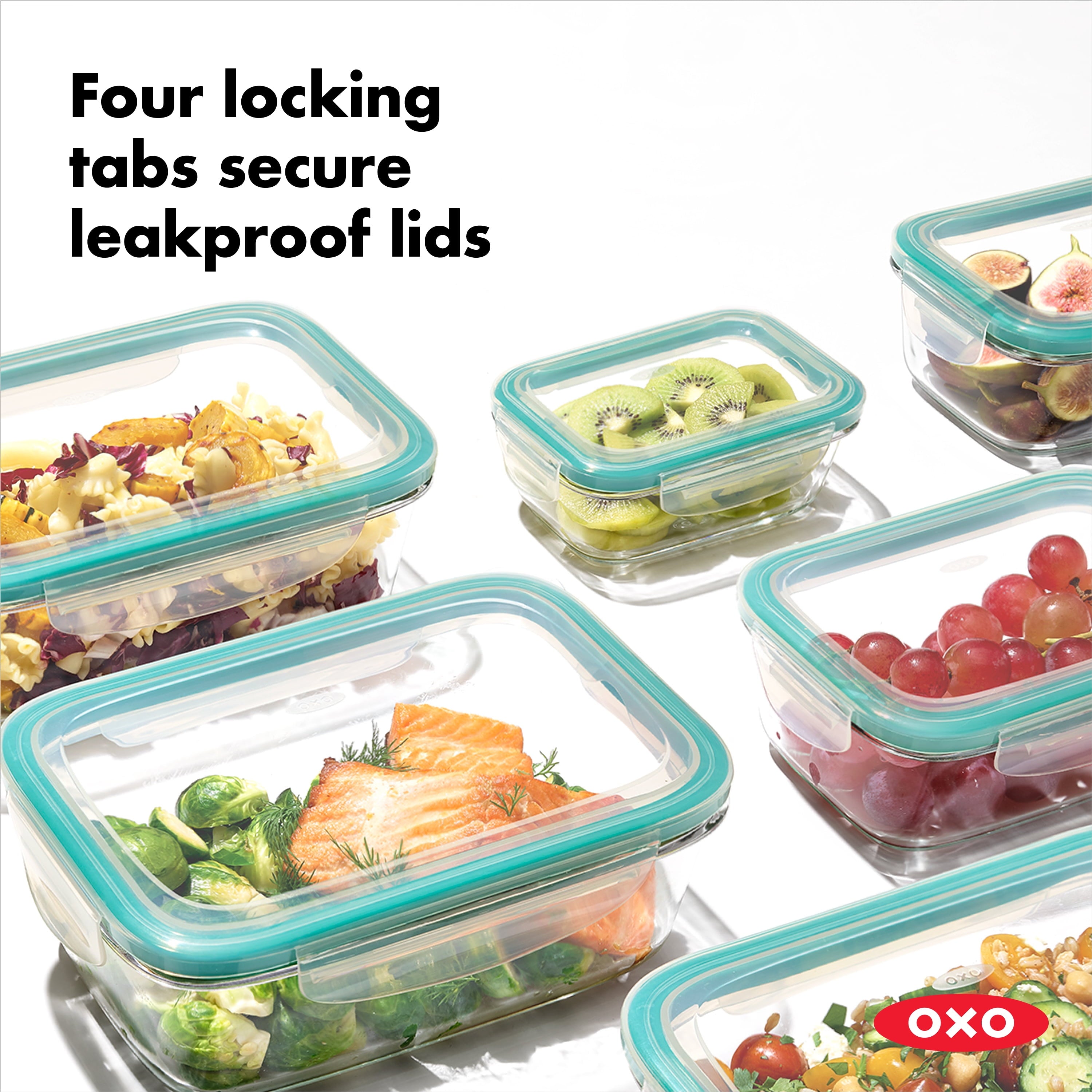 Seal 3.5 Cup Glass Rectangle Container, Well Suited to Refrigerator Organization - Image 6