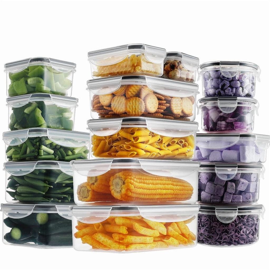 50 Piece Variety Pack Food Storage Containers with Lids - Plastic Leak-Proof BPA-Free - Food Meal Prep Tupperware (24... - Image 3