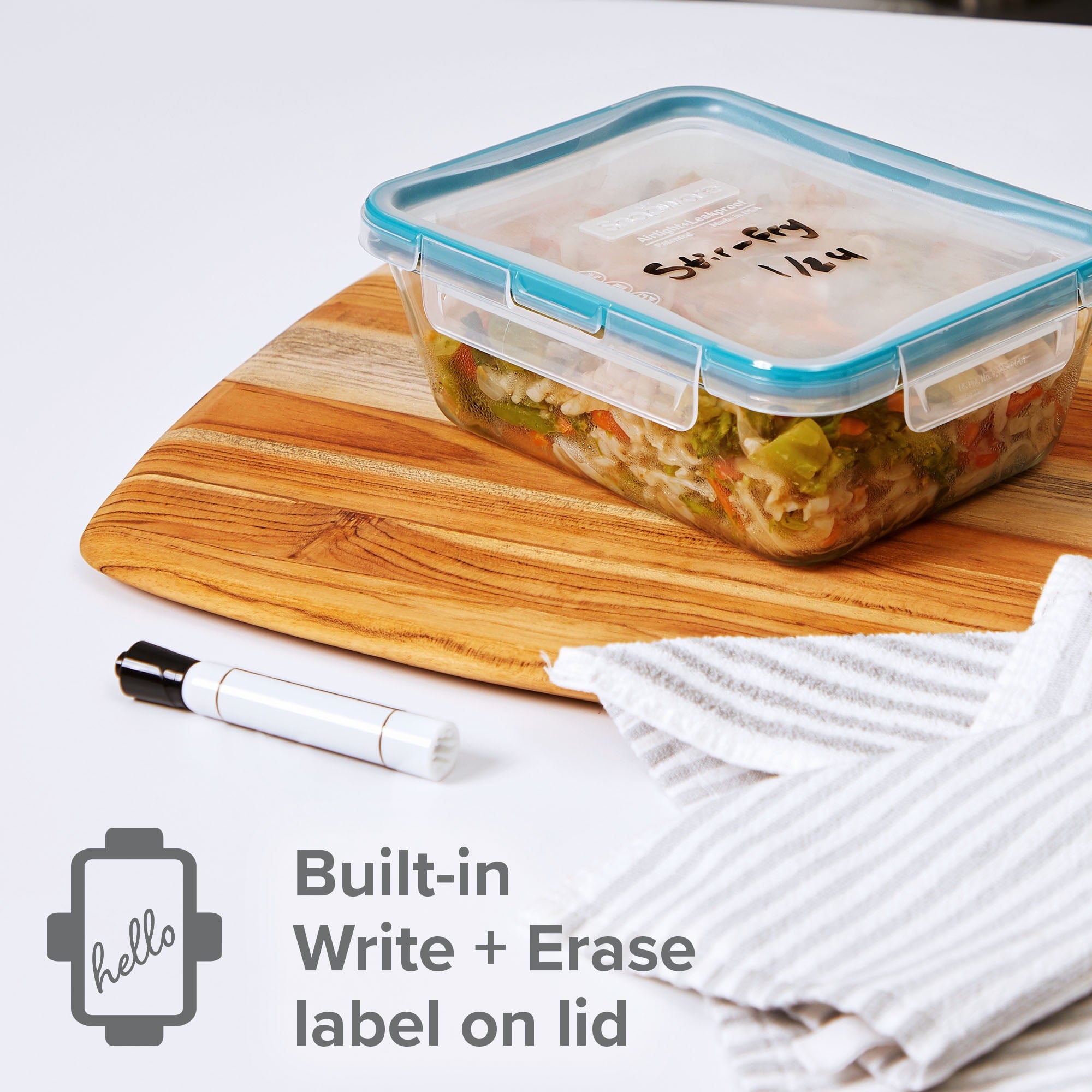 8 Cup Clear Food Storage Container, Well Suited to Refrigerator Organization - Image 6