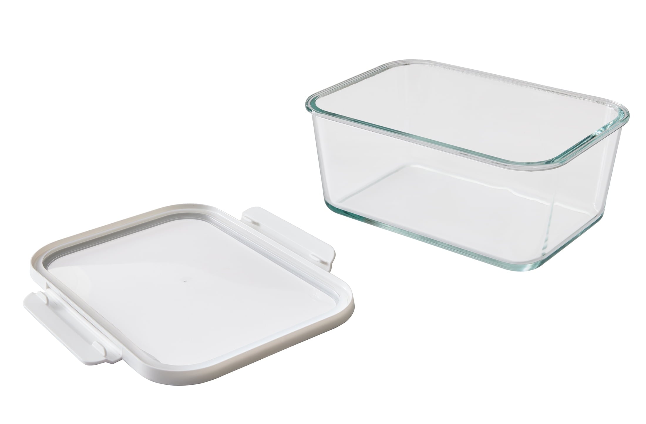 14Cup Rectangle Glass Food Storage Container with Tritan Lid. Set of 1, 2 Pieces, Well Suited to Refrigerator Organiz... - Image 5