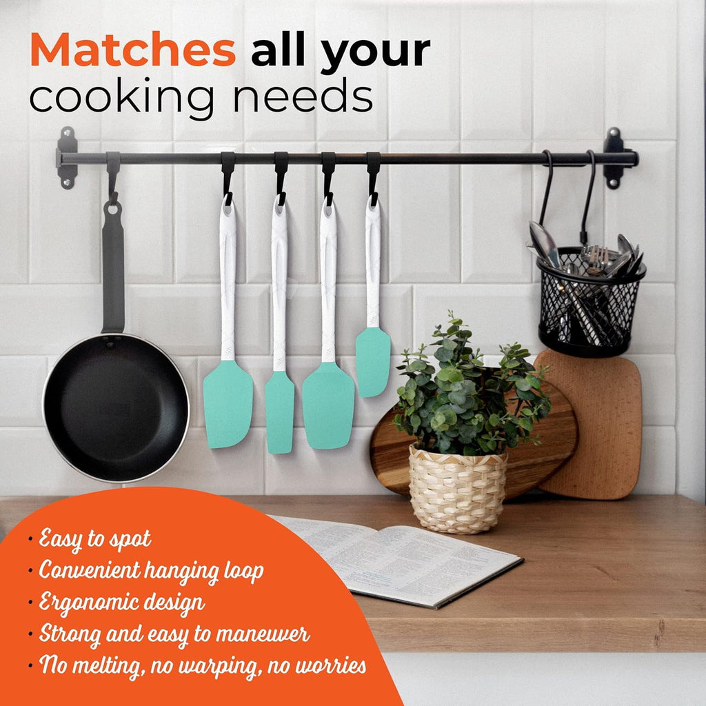 Mistralli 4Piece Silicone Nonstick Spatula Set - Image 3