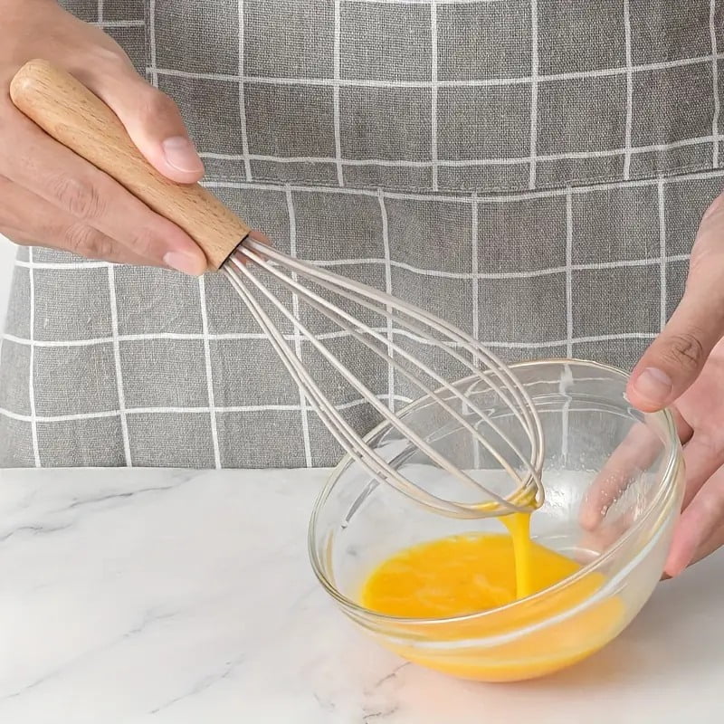 12-piece luxury silicone kitchen cooking utensils set with wooden handle, egg beater, brush pliers, heat-resistant an... - Image 5