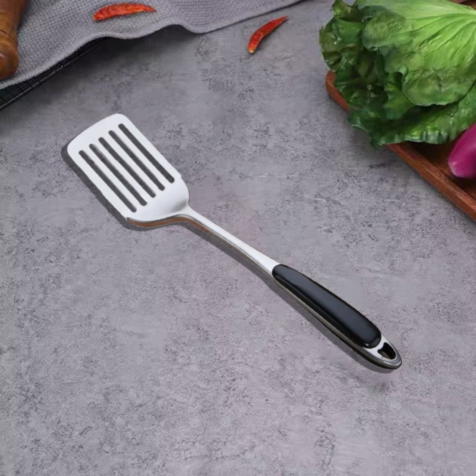 Stainless Cooking Utensil Non Stick Cooking Utensils for Home Or Picnic Wooden Handle Heat,Nonstick Cooking Utensils ... - Image 5
