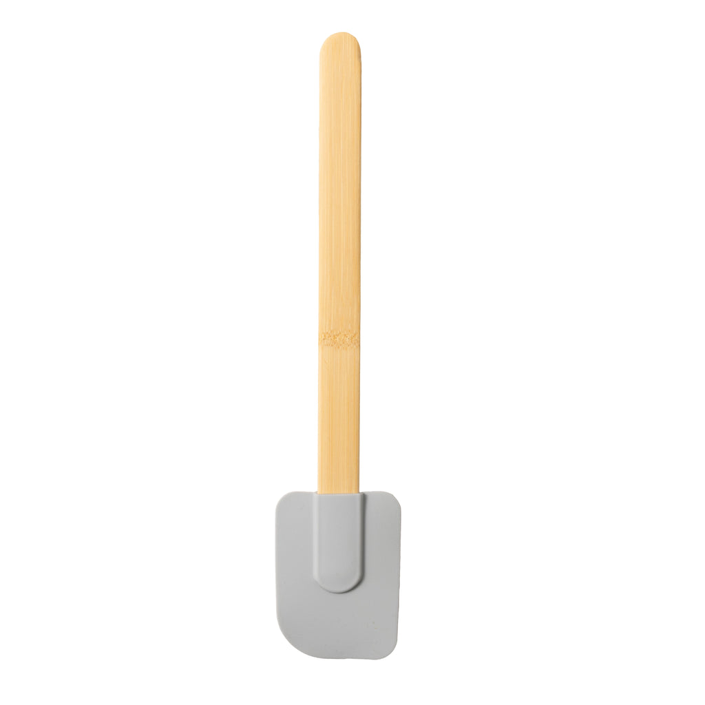 Silicone Spatulas Set 4 with Bamboo Handles, Blue - Image 3