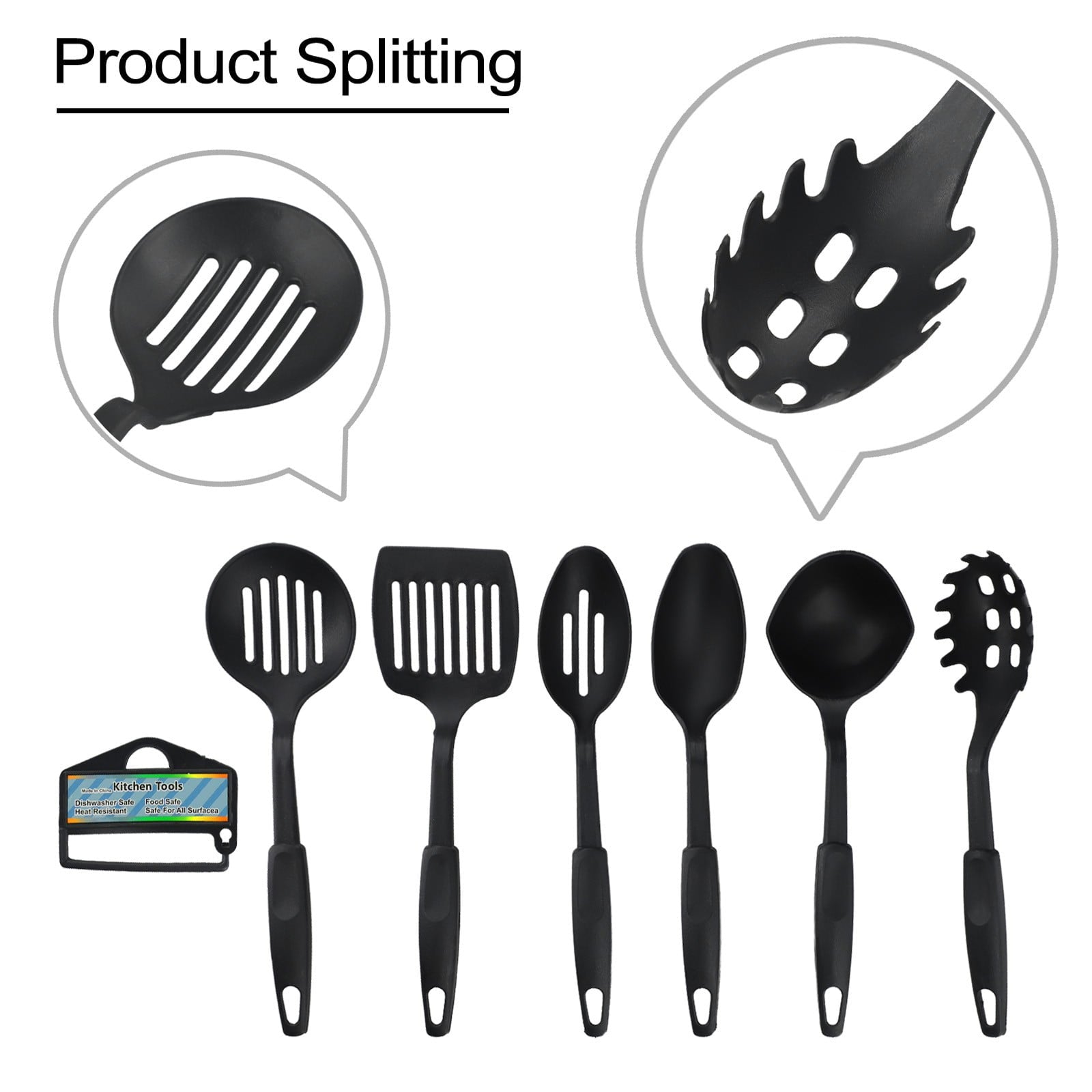 6Pcs Silicone Cooking Utensils Set - Heat Resistant Kitchen Utensils, Spatula, Spoon, Kitchen Utensil Gadgets Tools S... - Image 6