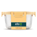 Ello Color Lock 7-cup Round Glass Food Storage Container - Image 3