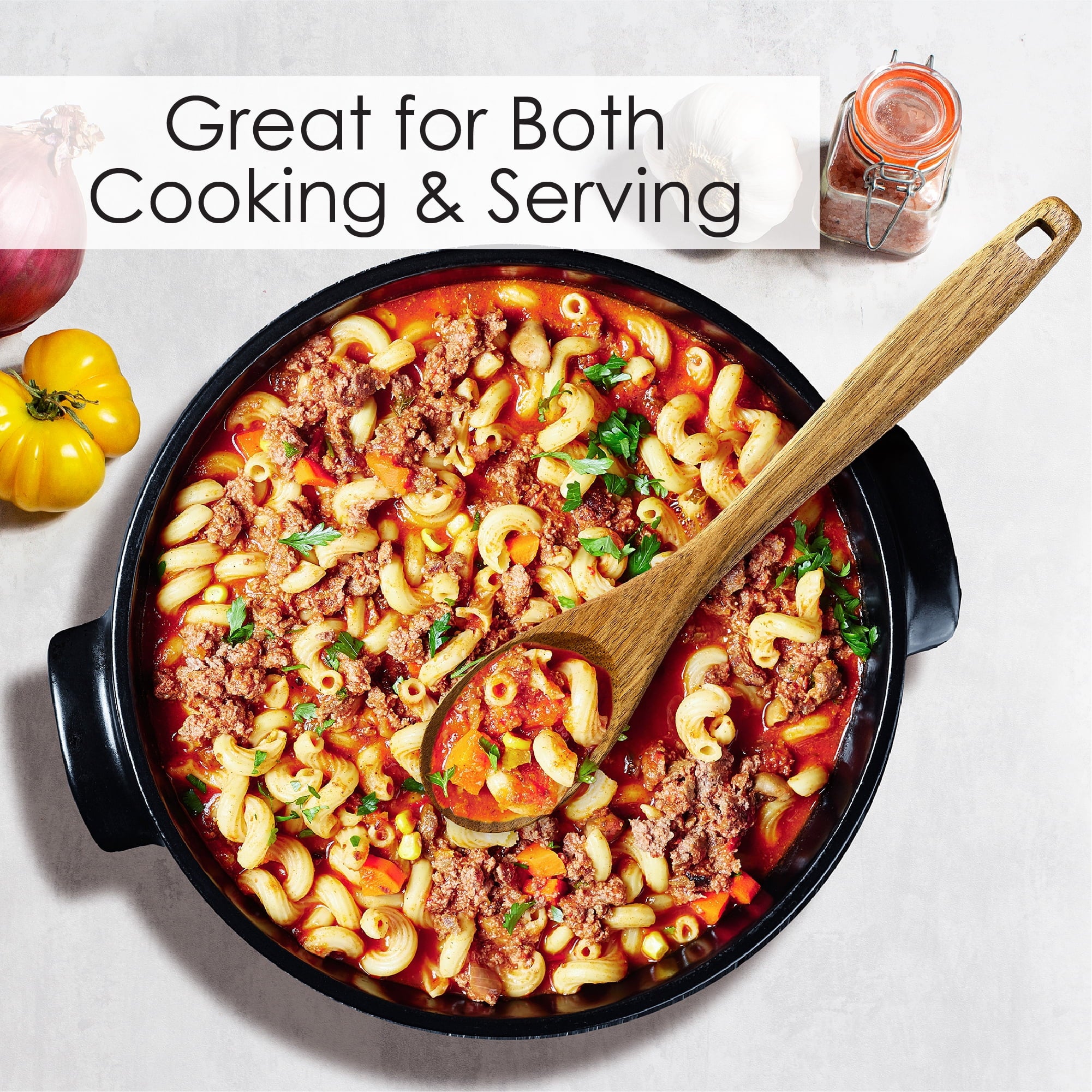 TB Home 3 Piece Acacia Wood Kitchen Utensils Set, Wooden Cooking Utensils Set - Image 4