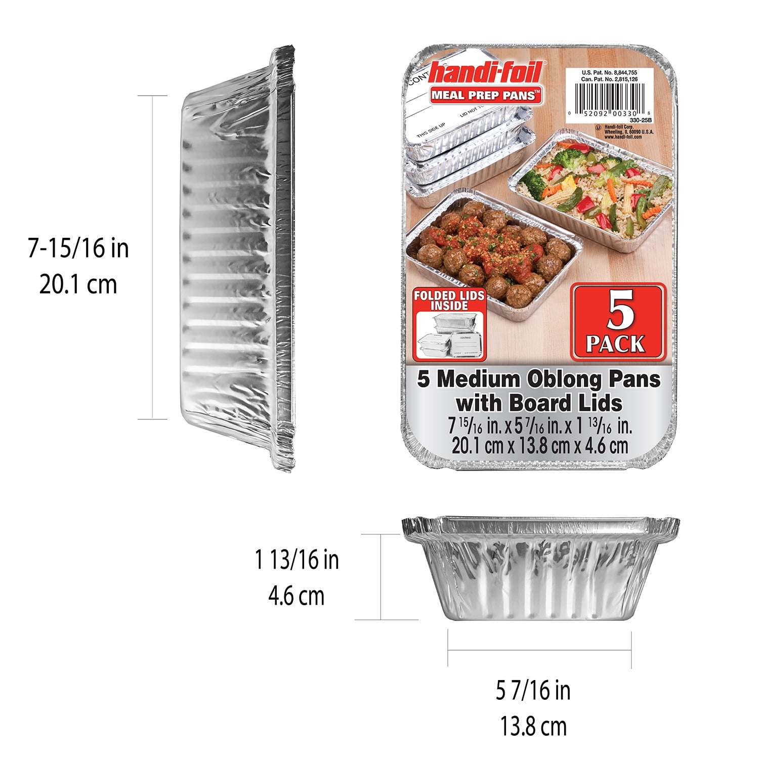 Prep Pan with Lids, 5 Count - Image 2