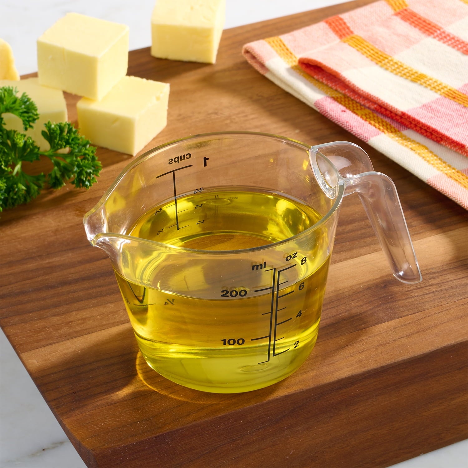 1 Cup Large Spout Plastic Measuring Cup, Clear - Image 6