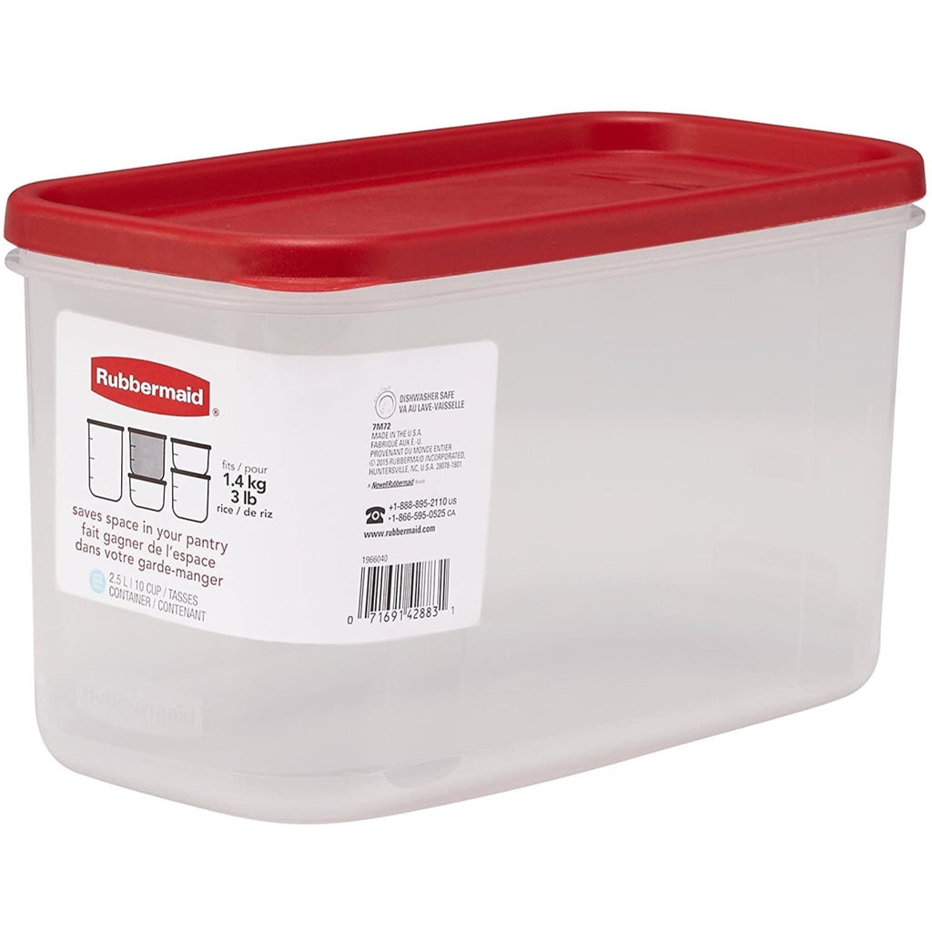 Food Storage Container, 10 Cup, Racer Red - Image 6
