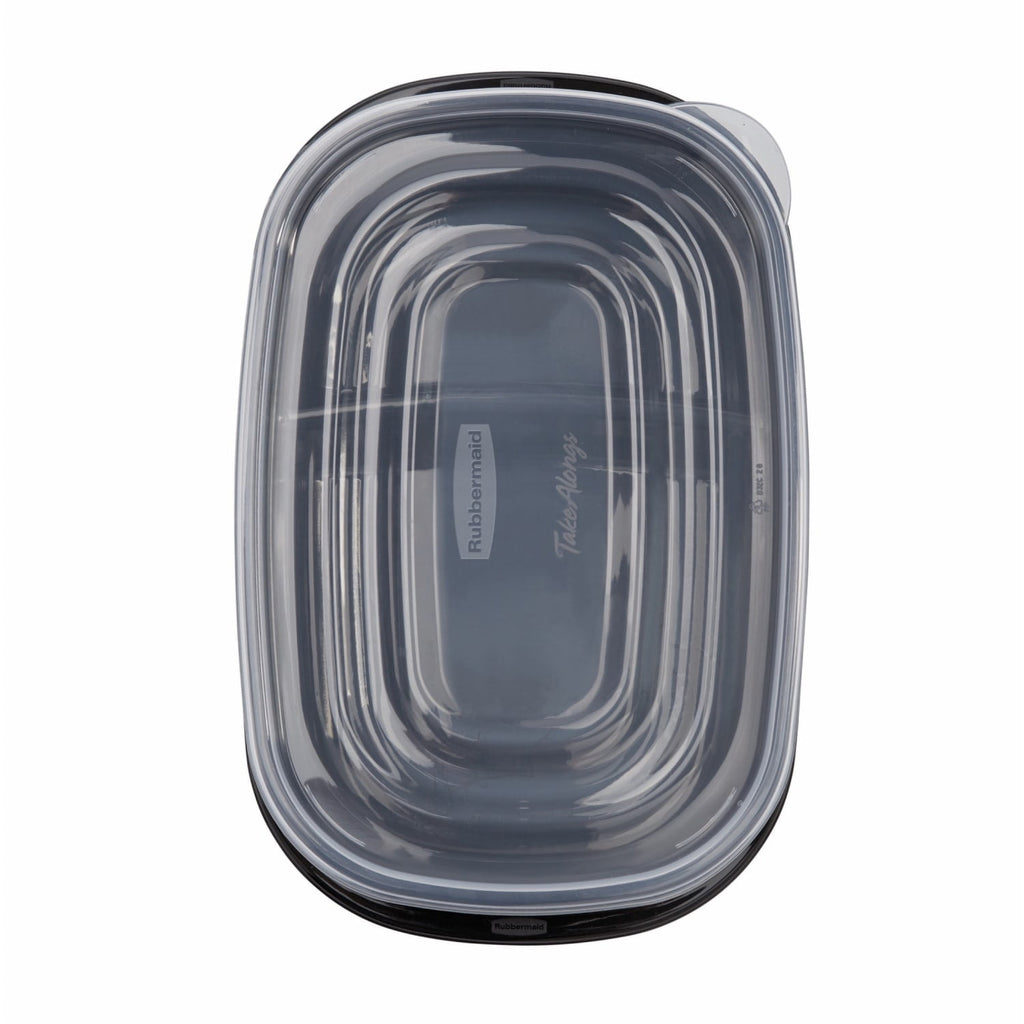 Rubbermaid TakeAlongs, 3.7 Cups, Meal Prep Food Storage Container with Built-In Divider (Includes 10 Containers + 10 Lids) - Image 3