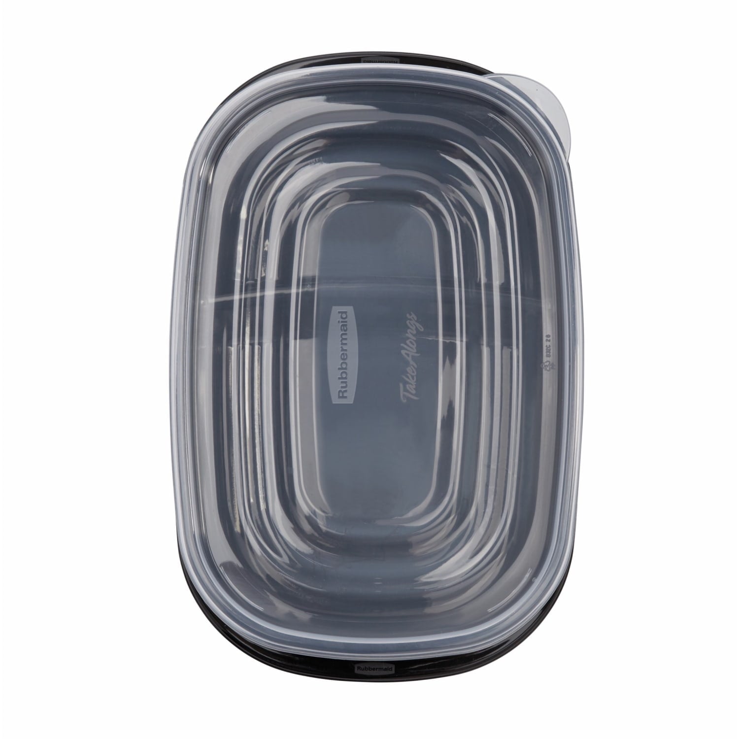 Rubbermaid TakeAlongs, 3.7 Cups, Meal Prep Food Storage Container with Built-In Divider (Includes 10 Containers + 10 Lids) - Image 3