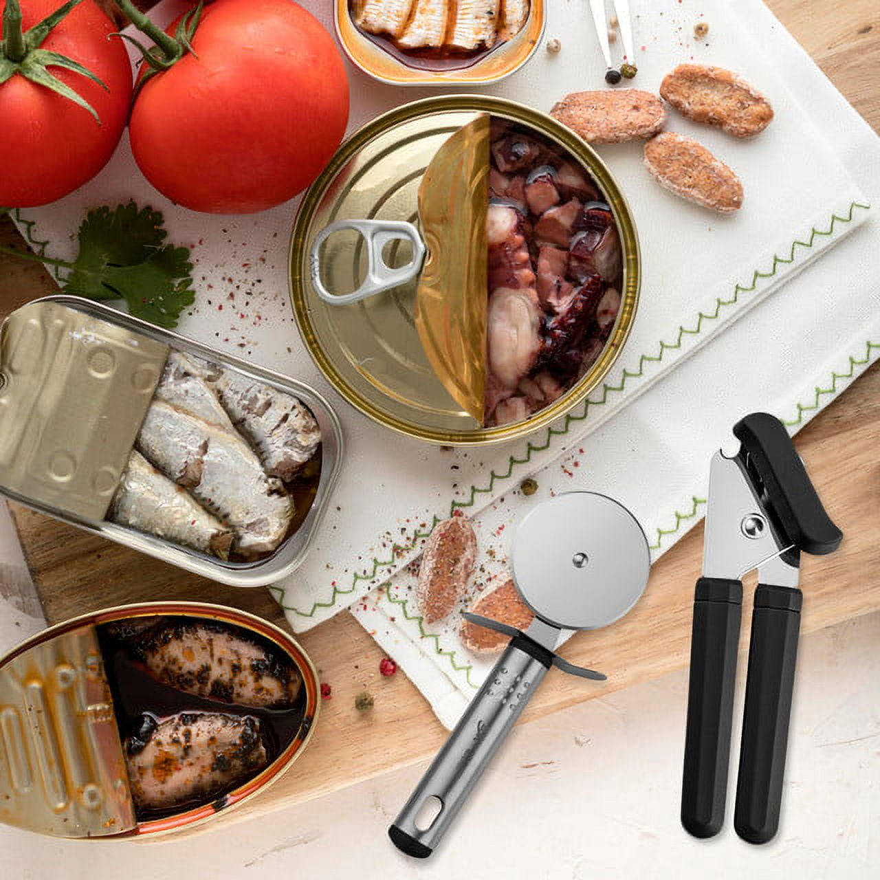 23 Pieces Cooking Utensils Set, Kitchen Utensils Sets of Nylon and Stainless Steel Utensils Set Pack of 1, Black Uten... - Image 5