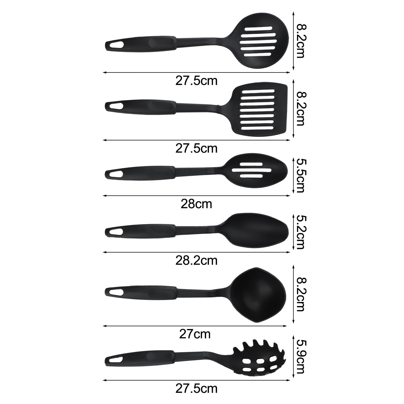 6Pcs Silicone Cooking Utensils Set - Heat Resistant Kitchen Utensils, Spatula, Spoon, Kitchen Utensil Gadgets Tools S... - Image 2