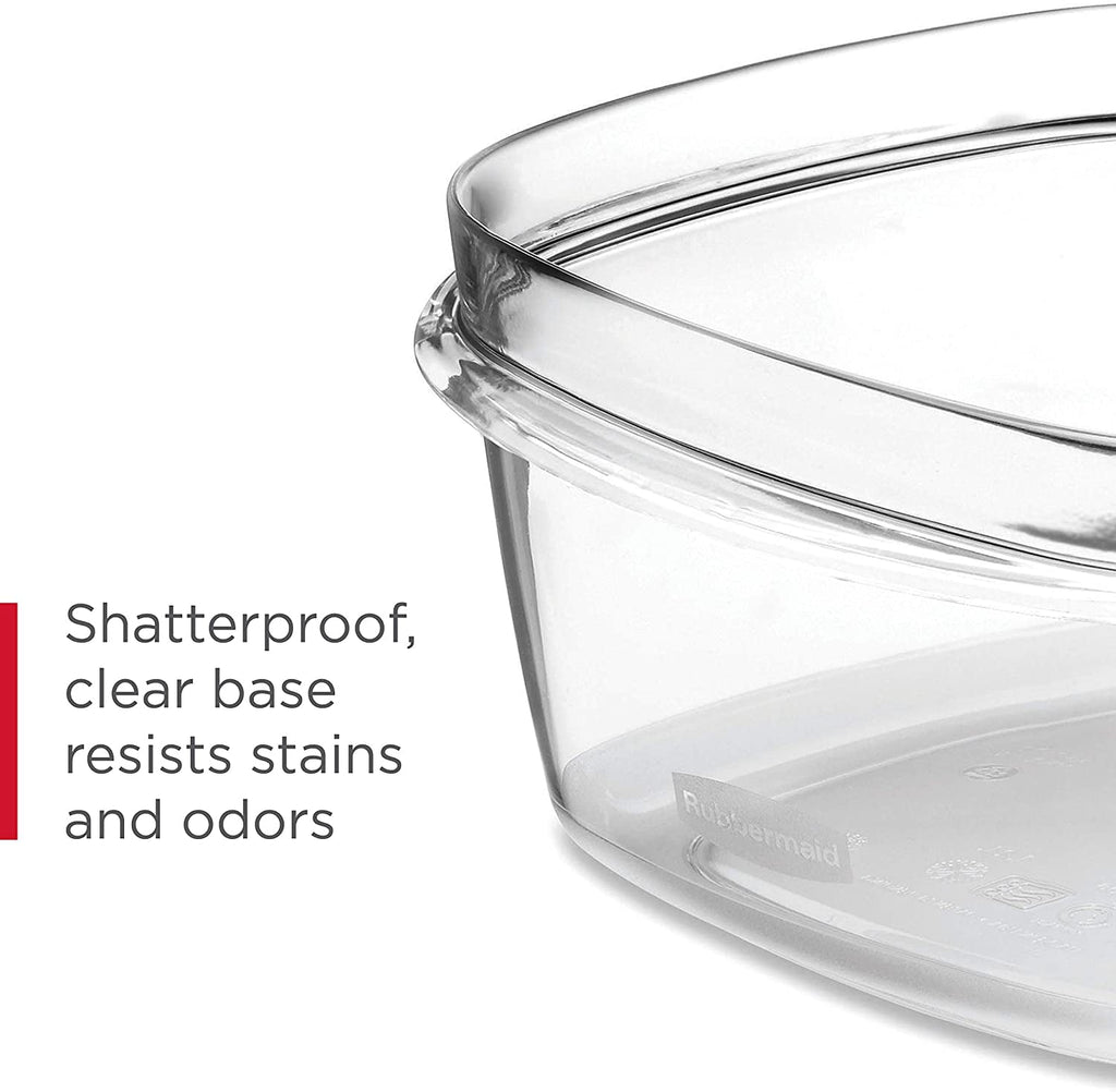 Rubbermaid Premier Tritan Variety Set of 5 Food Storage Containers, Clear Meal Prep - Image 2