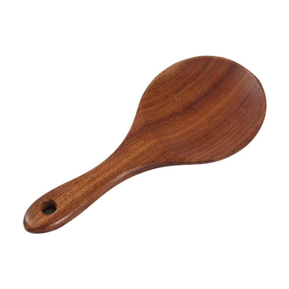 Wooden Spoon Server,Acacia Wood Kitchen Gadgets Spoon,Colander,Spatula,Rice Spoon,Pasta Spoon with Teeth,Wooden Cooki... - Image 5