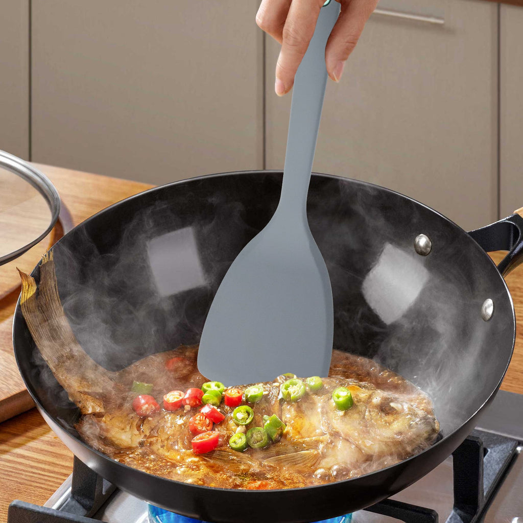 To encounter 5 Pieces Silicone Spatula Set, Non-Stick Silicone Turner Spatulas, Heat Resistance Cooking Utensils, Flip Turner for Fish, Egg, - Image 3