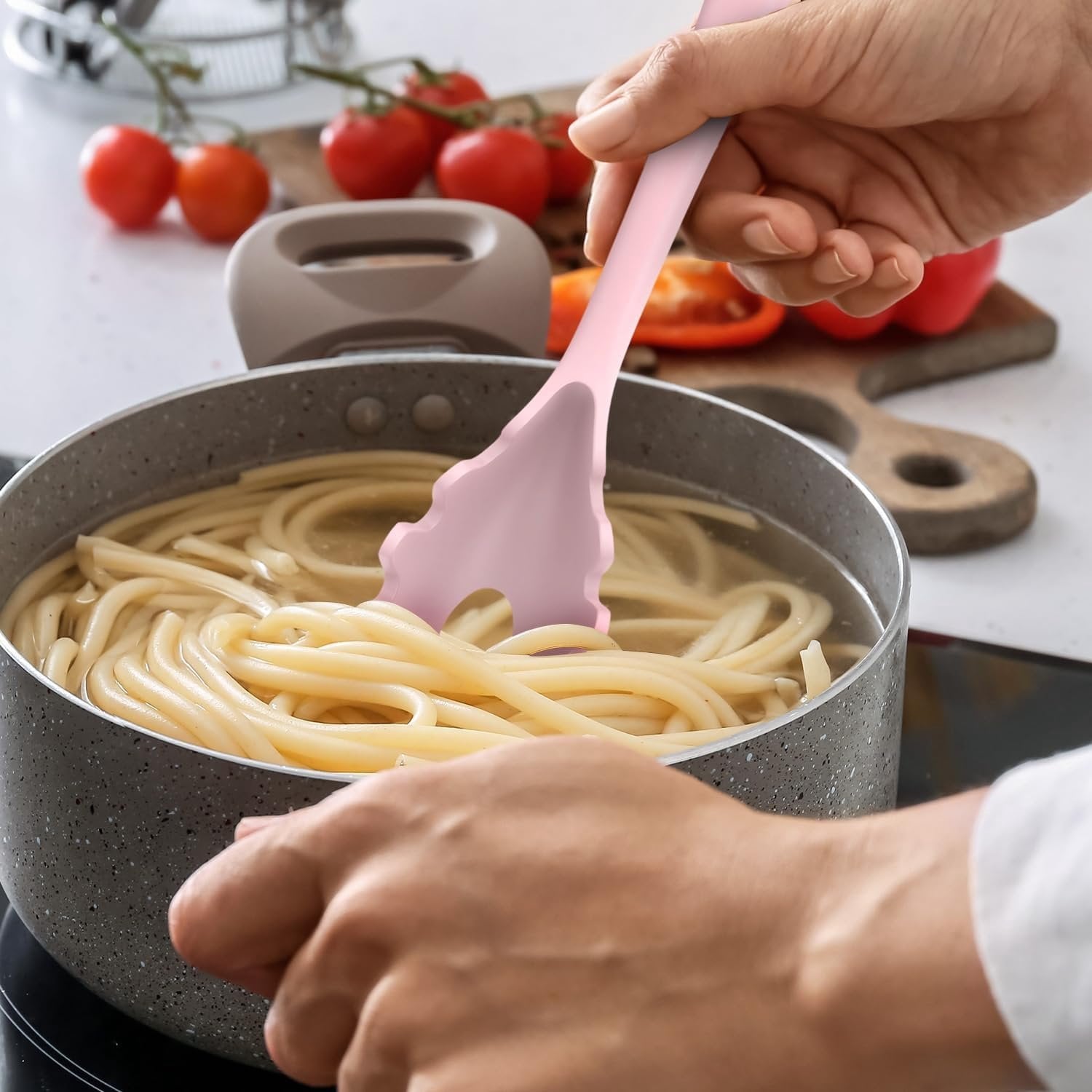 Cooking Utensils Set - 446?F Heat Resistant Kitchen Utensils, Spatula,Turner Tongs,Spoon,Whisk,Kitchen Utensil Gadgets Tools Set for Nonstic - Image 5