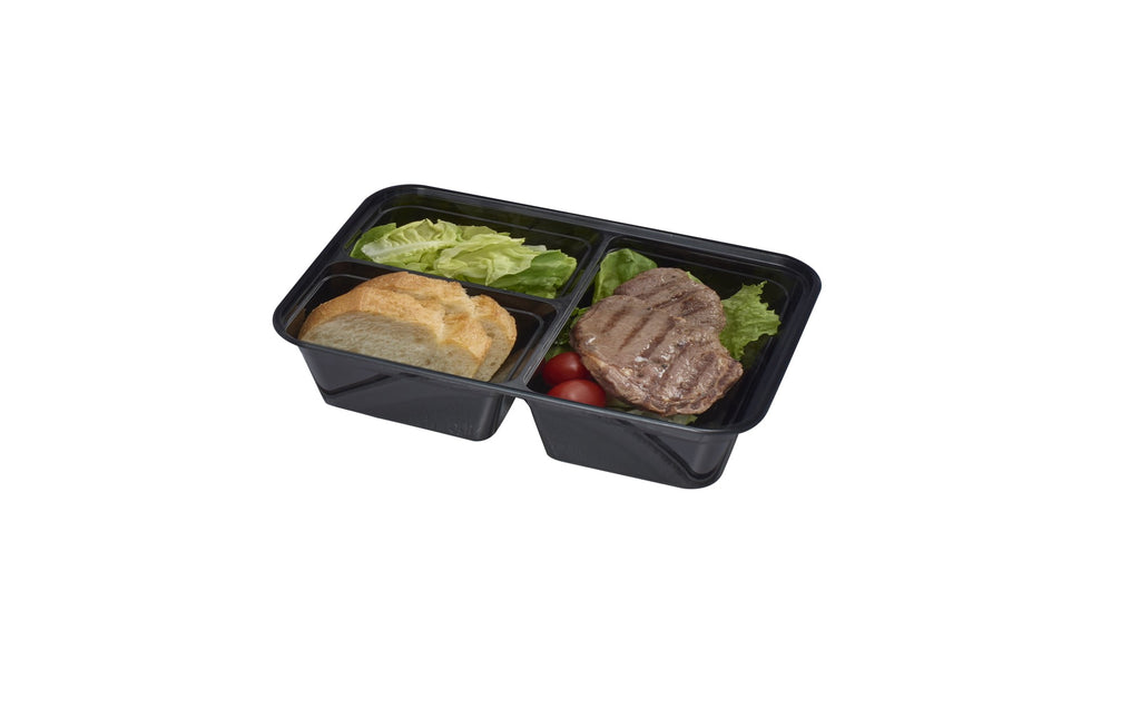 5-Pack Prep Containers with 3 Compartments and Lids, BPA-Free, Leak-Resistant, Microwave Safe, Made for Family s and ... - Image 3